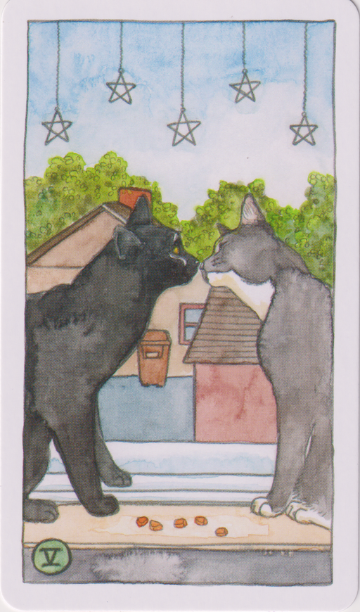 Five of Pentacles Upright